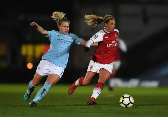 Framed Print : Showdown in High Wycombe: Nobbs vs. Christiansen Battle for Arsenal Women's Continental Cup Framed Print : Showdown in High Wycombe: Nobbs vs. Christiansen Battle for Arsenal Women's Continental Cup