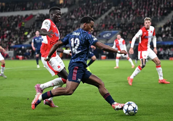 Framed Print : SK Slavia Praha v Arsenal FC - UEFA Champions League 2025 / 26 League Phase MD4 Framed Print : SK Slavia Praha v Arsenal FC - UEFA Champions League 2025 / 26 League Phase MD4