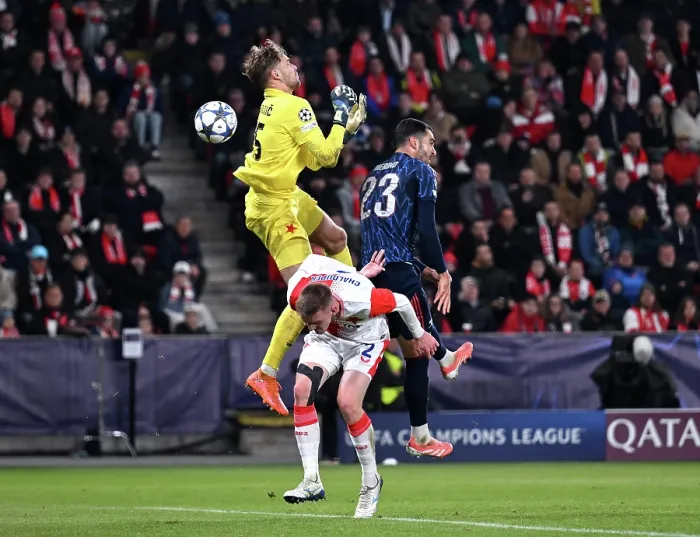 Framed Print : SK Slavia Praha v Arsenal FC - UEFA Champions League 2025 / 26 League Phase MD4 Framed Print : SK Slavia Praha v Arsenal FC - UEFA Champions League 2025 / 26 League Phase MD4