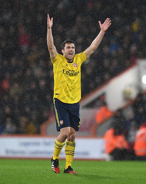 Sokratis in Action: Arsenal vs. AFC Bournemouth, FA Cup Fourth Round