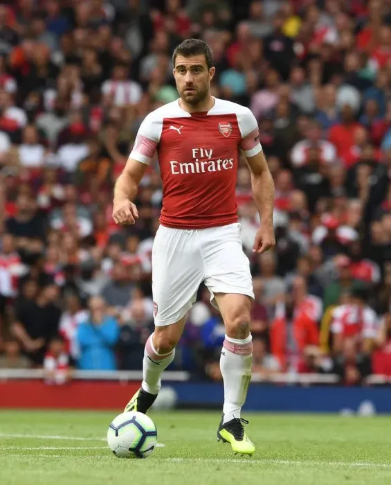 Framed Print : Sokratis in Action: Arsenal vs Manchester City, Premier League 2018-19