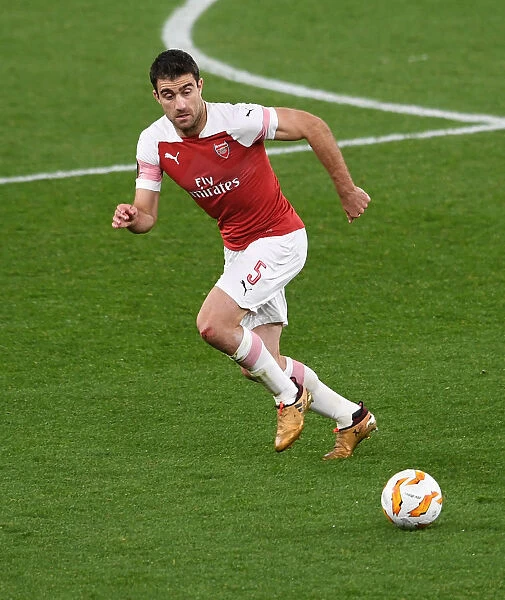 Sokratis in Action: Arsenal vs. Sporting CP, UEFA Europa League