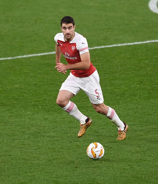 Sokratis in Action: Arsenal vs. Sporting CP, UEFA Europa League 2018-19