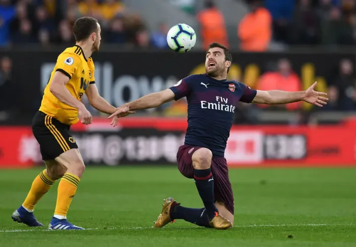 Framed Print : Sokratis in Action: Wolverhampton Wanderers vs. Arsenal FC, Premier League 2018-19 Framed Print : Sokratis in Action: Wolverhampton Wanderers vs. Arsenal FC, Premier League 2018-19