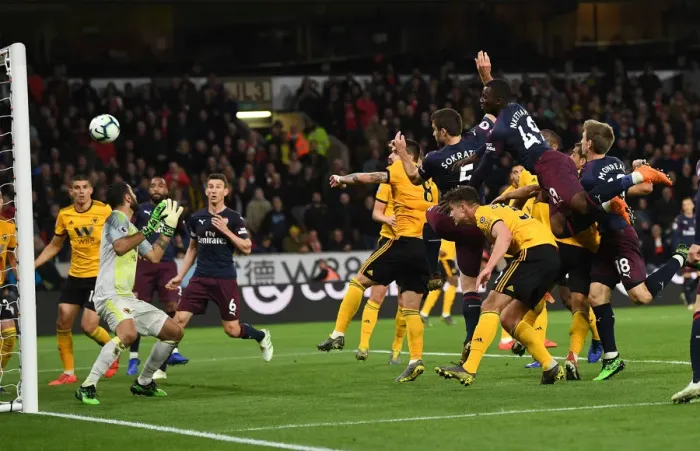Framed Print : Sokratis Scores the Winning Goal: Wolverhampton Wanderers vs. Arsenal FC, Premier League 2018-19 Framed Print : Sokratis Scores the Winning Goal: Wolverhampton Wanderers vs. Arsenal FC, Premier League 2018-19