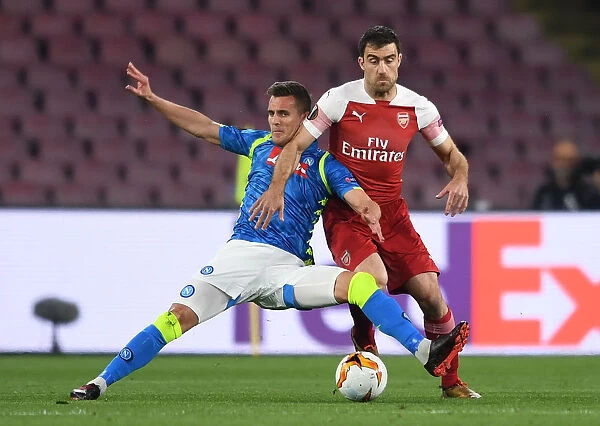 Sokratis vs Milik: Napoli vs Arsenal - UEFA Europa League Quarterfinal Showdown