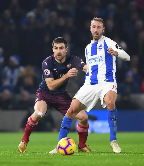 Framed Print : Sokratis vs Murray: A Football Battle - Arsenal's Sokratis Holds Firm Against Brighton's Murray (December 2018) Framed Print : Sokratis vs Murray: A Football Battle - Arsenal's Sokratis Holds Firm Against Brighton's Murray (December 2018)