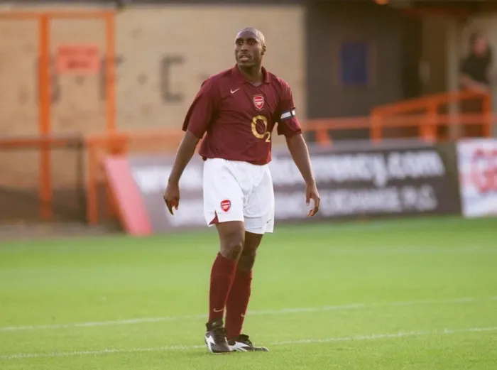 Framed Print : Sol Campbell Leads Arsenal Reserves to Victory: 5-2 Over Leicester City, FA Premier Reserve League South, Barnet 2005
