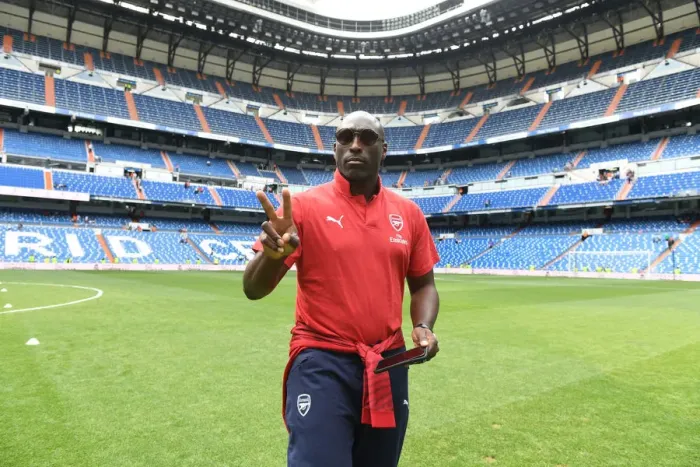 Framed Print : Sol Campbell: A Legendary Clash at the Bernabeu - Real Madrid Legends vs. Arsenal Legends (2018)