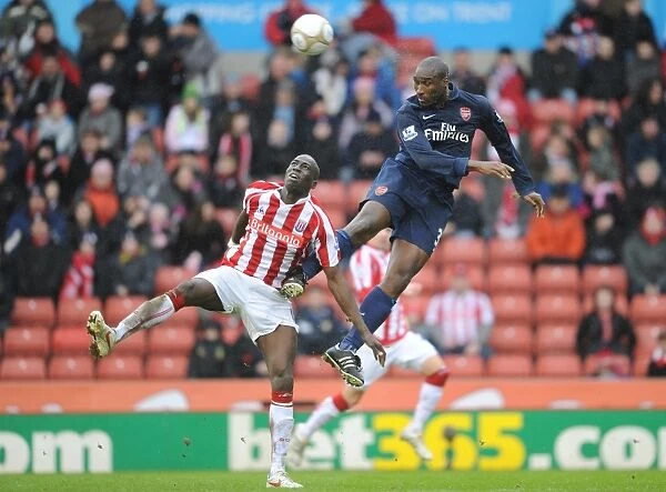 Sol Campbell vs. Mamady Sidibe: A Clash in the FA Cup Fourth Round at Stoke's Britannia Stadium (Arsenal 1-3 Stoke, 2010)