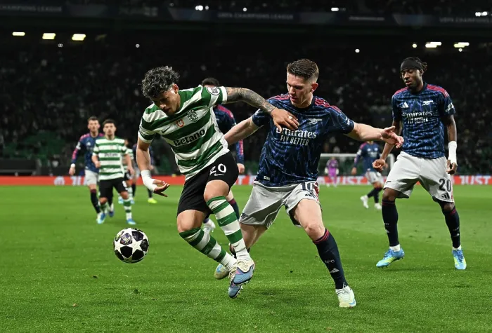 Framed Print : Sporting Clube de Portugal v Arsenal FC - UEFA Champions League 2025 / 26 Quarter-Final First Leg Framed Print : Sporting Clube de Portugal v Arsenal FC - UEFA Champions League 2025 / 26 Quarter-Final First Leg