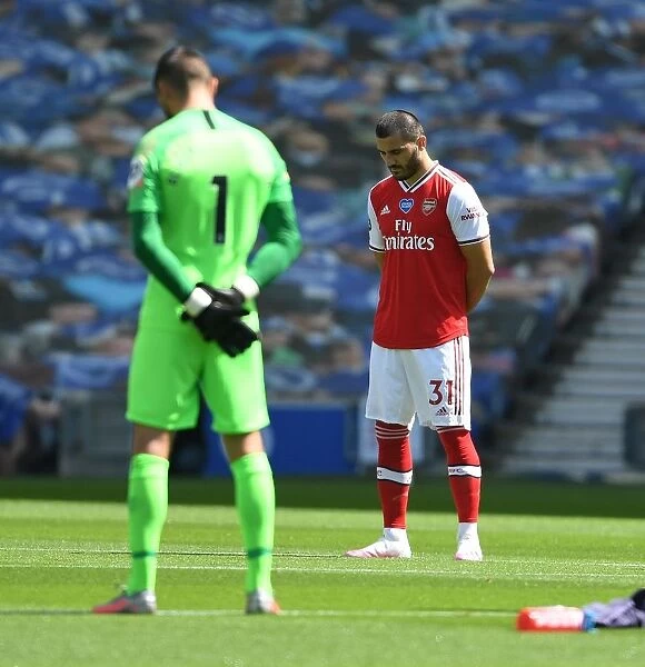 Empty Stands: Sead Kolasinac Honors Silence at Brighton vs. Arsenal (2019-20)
