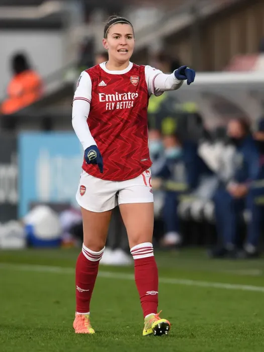 Framed Print : Steph Catley in Action: Arsenal Women vs Birmingham City Women, FA WSL Match
