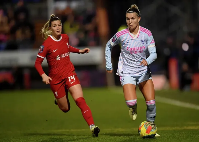 Framed Print : Steph Catley Faces Off Against Marie Hoebinger: Liverpool vs. Arsenal in Barclays Women's Super League Framed Print : Steph Catley Faces Off Against Marie Hoebinger: Liverpool vs. Arsenal in Barclays Women's Super League