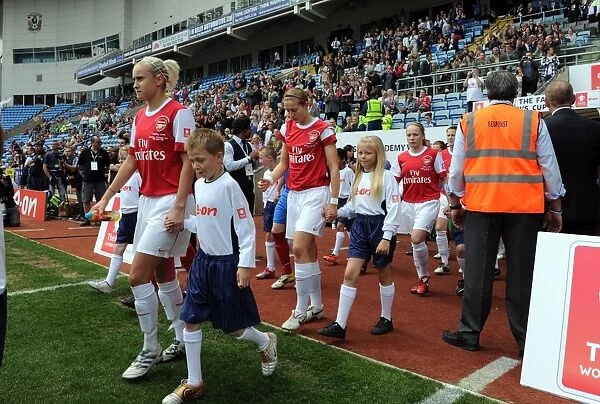 Steph Houghton and Ellen White (Arsenal). Arsenal Ladies 2:0 Bristol Academy
