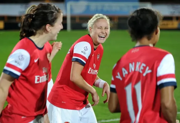 Framed Print : Steph Houghton's Triumphant Laugh: Arsenal Ladies Celebrate FA WSL Continental Cup Victory Framed Print : Steph Houghton's Triumphant Laugh: Arsenal Ladies Celebrate FA WSL Continental Cup Victory
