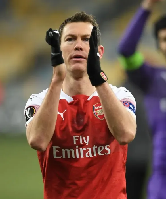 Framed Print : Stephan Lichtsteiner Celebrates with Arsenal Fans after UEFA Europa League Victory over Vorskla Poltava Framed Print : Stephan Lichtsteiner Celebrates with Arsenal Fans after UEFA Europa League Victory over Vorskla Poltava