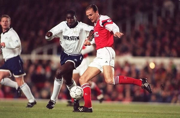 Steve Bould (Arsenal) and Sol Campbell (Tottenham)