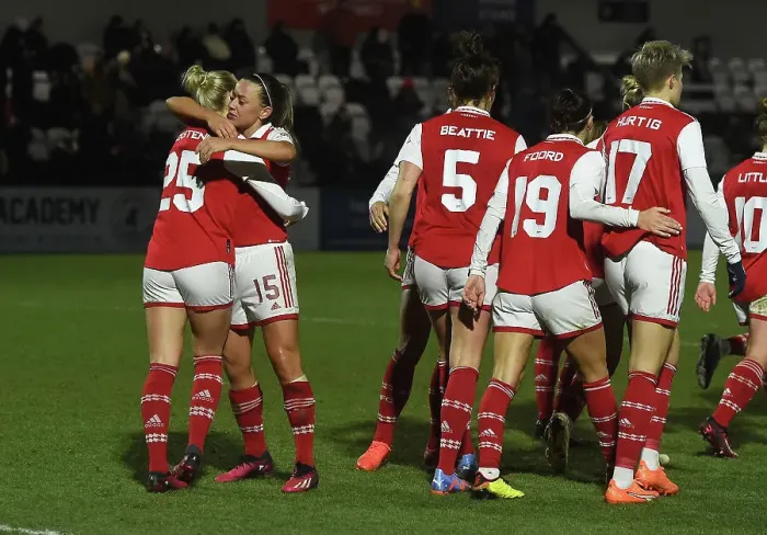 Framed Print : Stina Blackstenius Last-Minute Stunner: Arsenal Women Defeat Manchester City in FA Cup Semi-Final Thriller Framed Print : Stina Blackstenius Last-Minute Stunner: Arsenal Women Defeat Manchester City in FA Cup Semi-Final Thriller