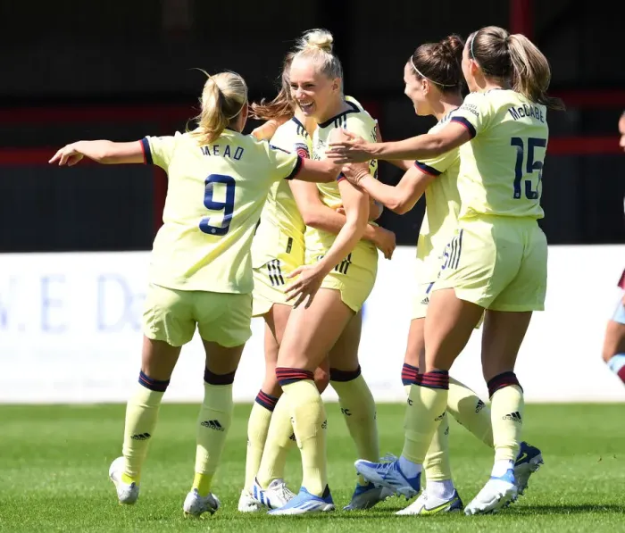 Framed Print : Stina Blackstenius Scores First Goal: Arsenal Women Triumph Over West Ham United Women in FA WSL Clash Framed Print : Stina Blackstenius Scores First Goal: Arsenal Women Triumph Over West Ham United Women in FA WSL Clash