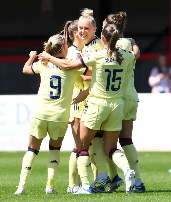 Framed Print : Stina Blackstenius Scores the Winner: Arsenal Women Secure FA WSL Title over West Ham United Framed Print : Stina Blackstenius Scores the Winner: Arsenal Women Secure FA WSL Title over West Ham United
