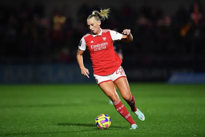Framed Print : Stina Blackstenius Shines: Arsenal Women's Dominant Victory over West Ham United in Barclays WSL