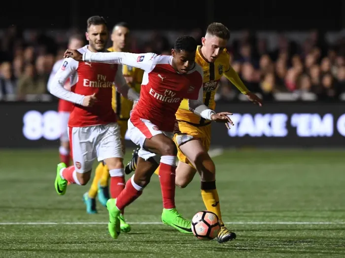 Framed Print : Sutton United Stuns Arsenal: The FA Cup Upset of the Century Framed Print : Sutton United Stuns Arsenal: The FA Cup Upset of the Century