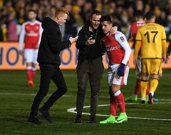 Sutton United vs. Arsenal: The FA Cup Shock - Alexis Sanchez's Selfie with Fans