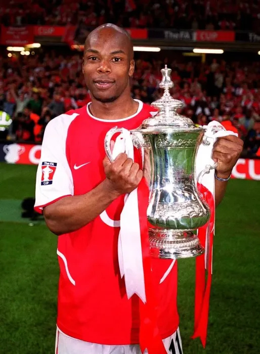Framed Print : Sylvain Wiltord Lifts the FA Cup: Arsenal's Victory over Southampton (1-0), The Millennium Stadium, Cardiff, Wales, May 2003