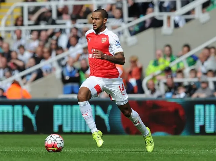 Framed Print : Theo Walcott in Action: Arsenal vs. Newcastle United, Premier League 2015-16