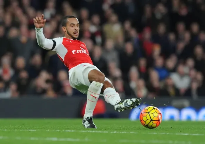 Framed Print : Theo Walcott in Action: Arsenal vs. Bournemouth (Premier League 2015-16, Emirates Stadium)