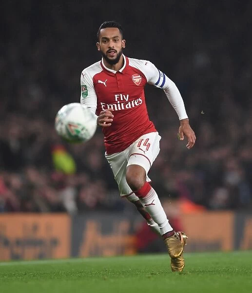 Theo Walcott in Action: Arsenal vs. West Ham United, Carabao Cup Quarterfinals