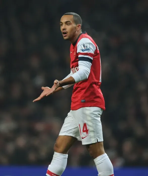 Framed Print : Theo Walcott in Action: Arsenal vs. West Ham United, Premier League 2012-13 Framed Print : Theo Walcott in Action: Arsenal vs. West Ham United, Premier League 2012-13