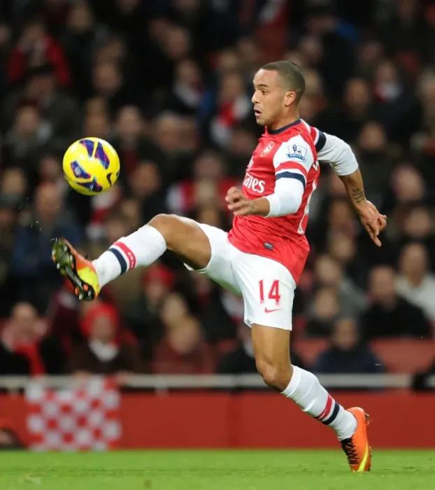 Framed Print : Theo Walcott in Action: Arsenal vs. Liverpool, Premier League 2012-13 Framed Print : Theo Walcott in Action: Arsenal vs. Liverpool, Premier League 2012-13