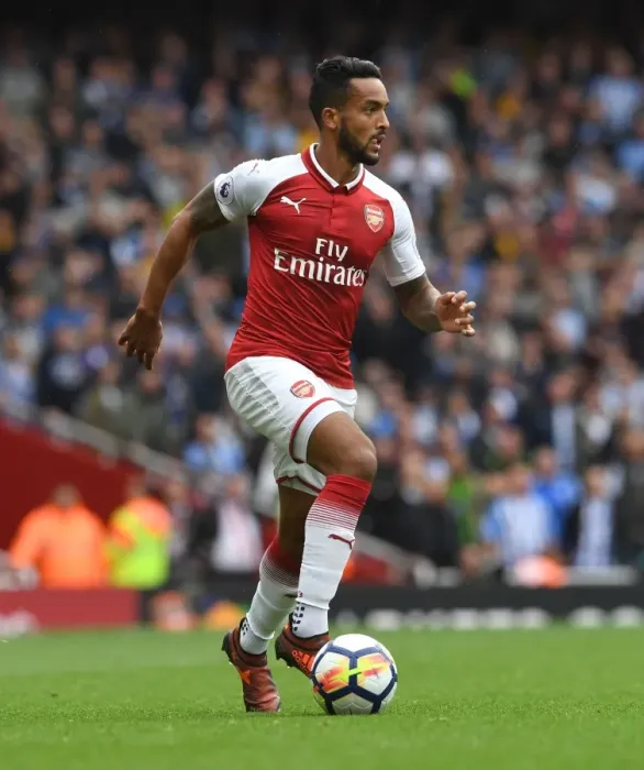 Framed Print : Theo Walcott in Action: Arsenal vs Brighton & Hove Albion, Premier League 2017-18 Framed Print : Theo Walcott in Action: Arsenal vs Brighton & Hove Albion, Premier League 2017-18