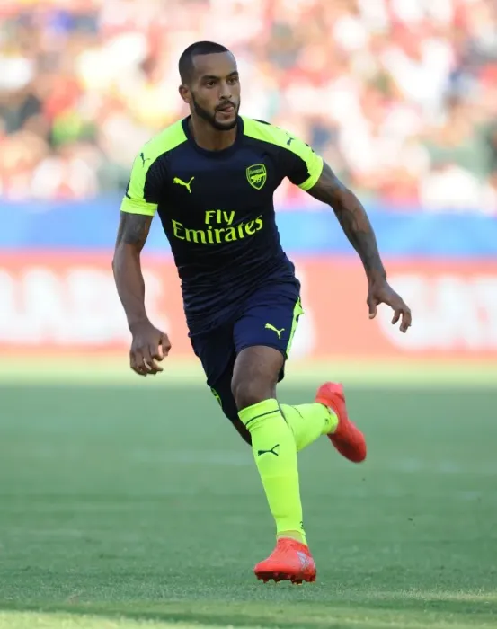 Framed Print : Theo Walcott in Action: Arsenal vs Chivas, 2016-17 Pre-Season Friendly