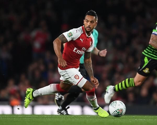 Theo Walcott in Action: Arsenal vs Doncaster Rovers, Carabao Cup 2017-18