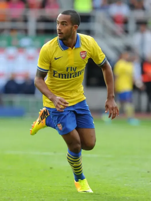 Framed Print : Theo Walcott in Action: Arsenal vs Manchester City Pre-Season Clash, 2013 Framed Print : Theo Walcott in Action: Arsenal vs Manchester City Pre-Season Clash, 2013