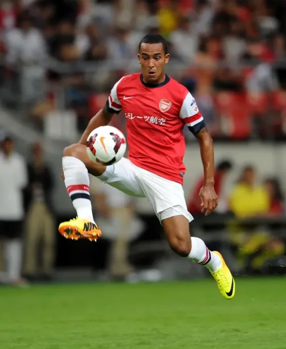 Framed Print : Theo Walcott in Action: Arsenal vs Nagoya Grampus, 2013 (Japan)
