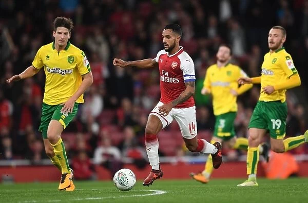 Theo Walcott in Action: Arsenal vs Norwich City, Carabao Cup 4th Round, 2017-18