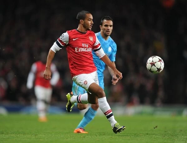 Theo Walcott in Action: Arsenal vs Olympique de Marseille, UEFA Champions League (2013)