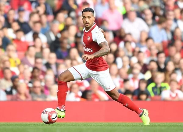 Theo Walcott in Action: Arsenal vs Sevilla FC - Emirates Cup 2017-18