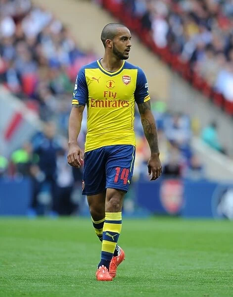 Theo Walcott in Action: Arsenal's FA Cup Final Victory over Aston Villa (2015)