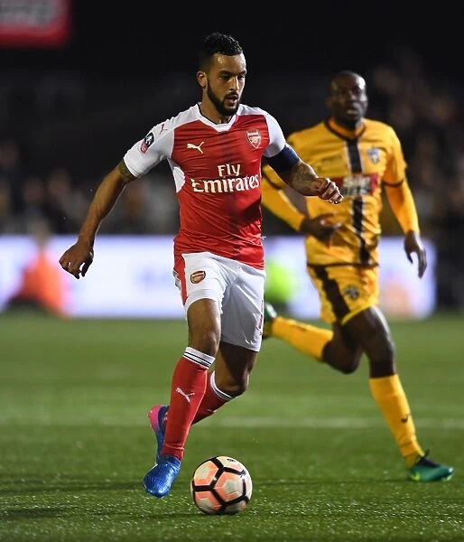 Theo Walcott in Action: Sutton United vs. Arsenal - Emirates FA Cup Fifth Round