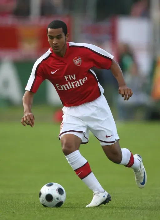 Framed Print : Theo Walcott in Action: Szombathely vs. Arsenal, 2008 (1:1)