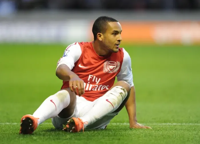Framed Print : Theo Walcott: In Action Against Wolverhampton Wanderers (2011-2012)