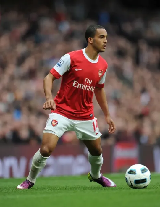 Framed Print : Theo Walcott (Arsenal). Arsenal 0: 0 Blackburn Rovers. Barclays Premier League