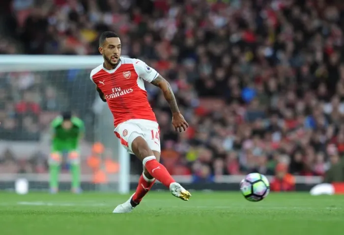 Framed Print : Theo Walcott (Arsenal). Arsenal 0: 0 Middlesbrough. Premier League. Emirates Stadium