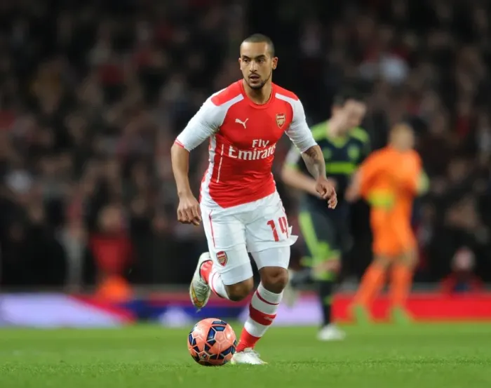 Framed Print : Theo Walcott (Arsenal). Arsenal 2: 0 Middlesbrough. FA Cup 5th Round. Emirates Stadium, 15  /  2  /  15