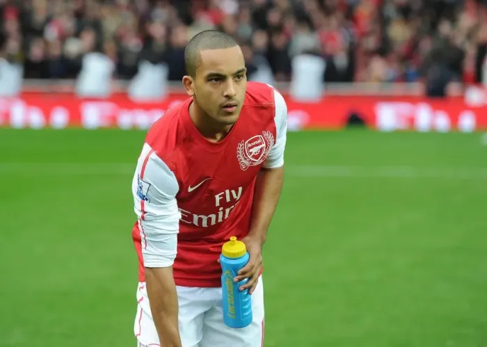 Framed Print : Theo Walcott - Arsenal FC vs. Queens Park Rangers, Premier League (2011-12)